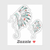zeepaardje sticker (Vel)