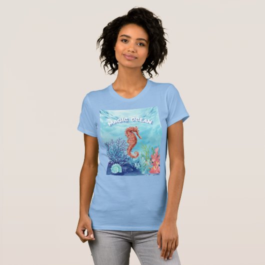 zeepaardje t-shirt (Voorkant volledig)