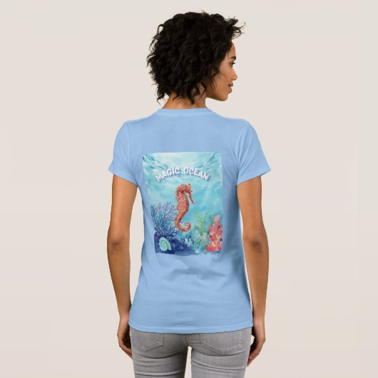 zeepaardje t-shirt (Achterkant volledig)