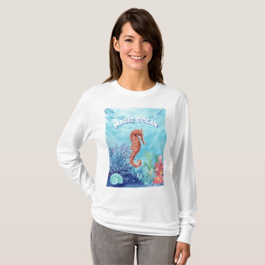 zeepaardje t-shirt (Voorkant volledig)