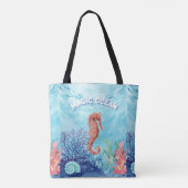 zeepaardje tote bag (Achterkant)