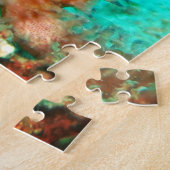 Zeepaardje tropische Caribische turquoise oranje Legpuzzel (Zijkant)