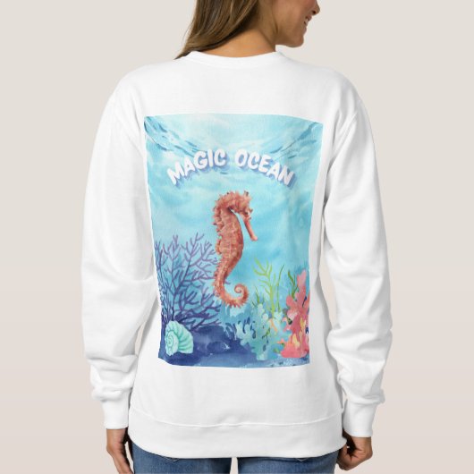 zeepaardje trui (Achterkant)