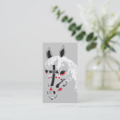 zeepaardje visitekaartje (Staand voorkant)