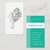 zeepaardje visitekaartje (Voorkant / Achterkant)