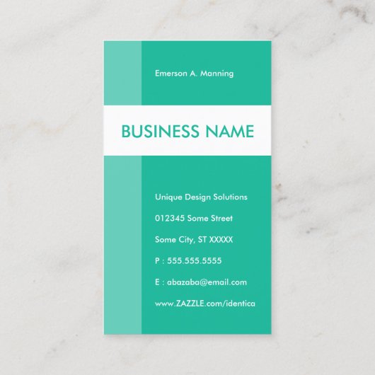 zeepaardje visitekaartje (Achterkant)