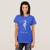 Zeepaardje Wit T-shirt (Voorkant volledig)