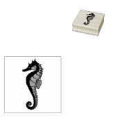 Zeepaardje, zee, paard, oceaan, vorm rubberstempel (Gestempeld)
