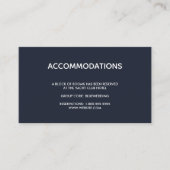 Zeepaardje & zeesterren | Bruiloft hotelaccommodat Informatiekaartje (Voorkant)