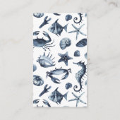 Zeepaardje & zeesterren | Bruiloft hotelaccommodat Informatiekaartje (Achterkant)