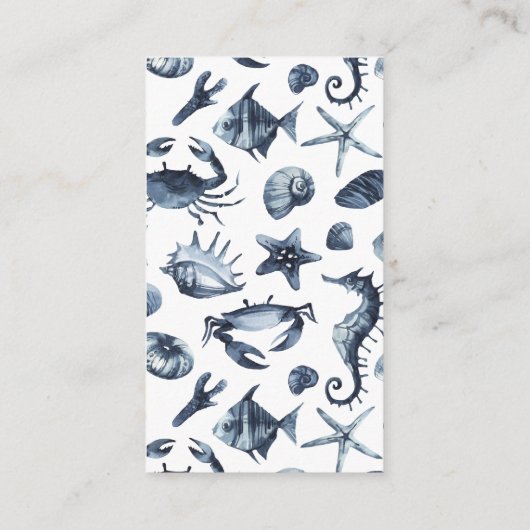 Zeepaardje & zeesterren | Bruiloft hotelaccommodat Informatiekaartje (Achterkant)