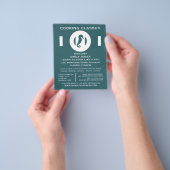 Zeepaardje, zeevoedsel, kookklassen Adverteren Flyer (Hand)