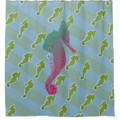 Zeepaardjes art douchegordijn (Voorkant)