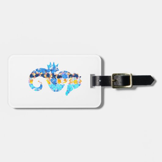 Zeepaardjes Bagagelabels (Voorkant horizontaal)