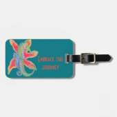 zeepaardjes en bagagelabel van zeestuien (Voorkant horizontaal)