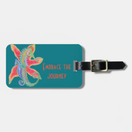 zeepaardjes en bagagelabel van zeestuien