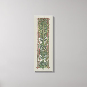 Zeepaardjes en Zeewier,  Art Nouveau Canvas Afdruk