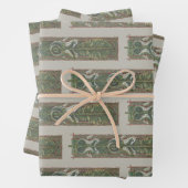 Zeepaardjes en Zeewier,  Art Nouveau Inpakpapier Vel (In situ)