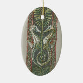 Zeepaardjes en Zeewier,  Art Nouveau Keramisch Ornament (Rechts)