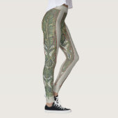Zeepaardjes en Zeewier,  Art Nouveau Leggings (Rechts)