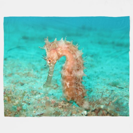 Zeepaardjes Fleece Deken (Voorkant (Horizontaal))