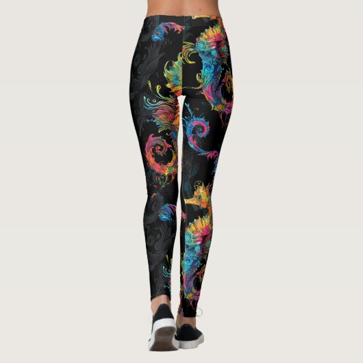 Zeepaardjes leggings (Achterkant)