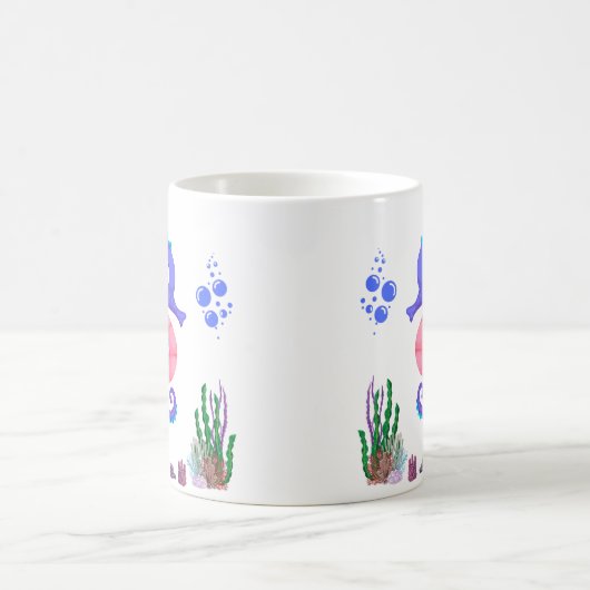 Zeepaardjes speels onder de zee Coffee Mok (Center)