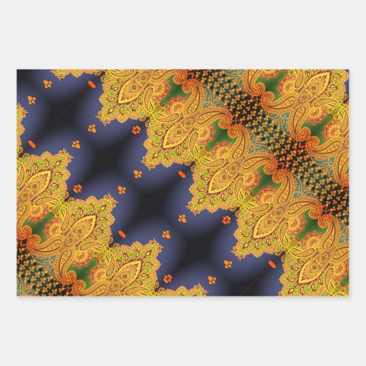 Zeepaardjes, Taffi op Art & Cardiff Sampler Inpakpapier Vel (Voorkant 3)