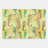 Zeepaardjes, Taffi op Art & Cardiff Sampler Inpakpapier Vel (Voorkant)