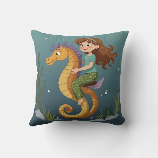 Zeepaardkussen Kussen (Achterkant)