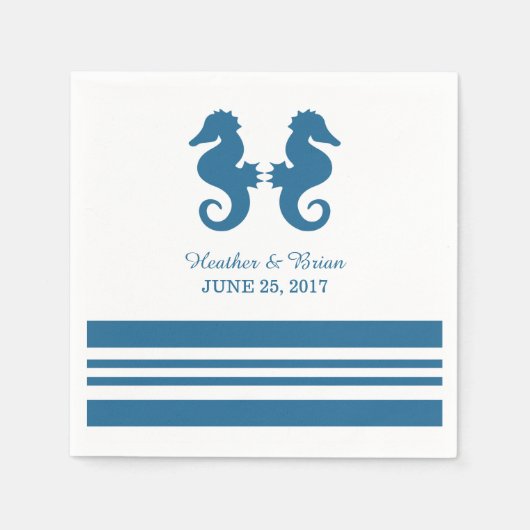 zeepaardpapierservetten servetten (Voorkant)
