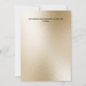 Zeepaardschelp parel gouden glitter sprankelend kaart (Achterkant)