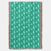 Zeepaardvis — blauwgroen- en zeepuipersgroen deken (Voorkant Verticaal)