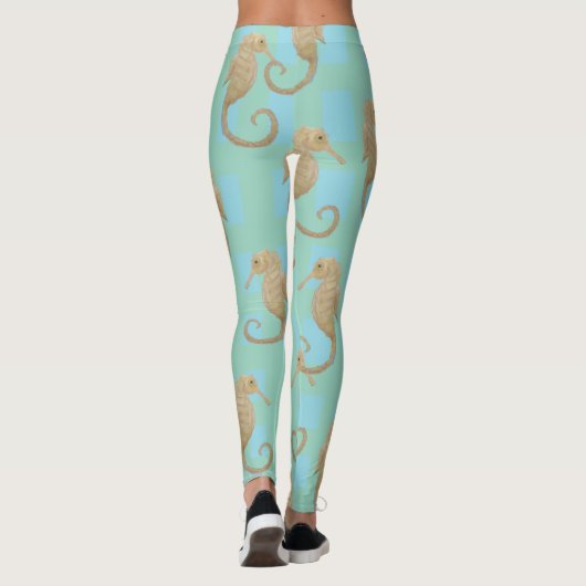 Zeepaardvis Maureen Girard Sterkte Ocean Healin Leggings (Achterkant)