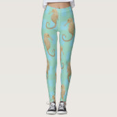 Zeepaardvis Maureen Girard Sterkte Ocean Healin Leggings (Voorkant)