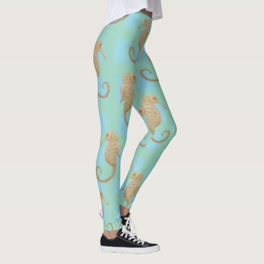 Zeepaardvis Maureen Girard Sterkte Ocean Healin Leggings (Rechts)