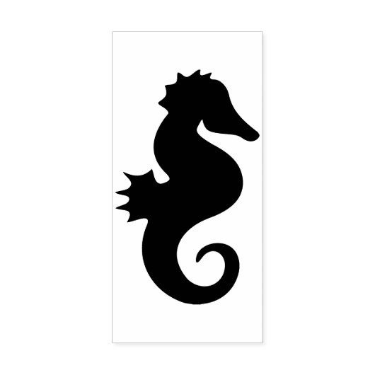 zeepaardzeemijl, kunstzegel rubberstempel (Afrduk)
