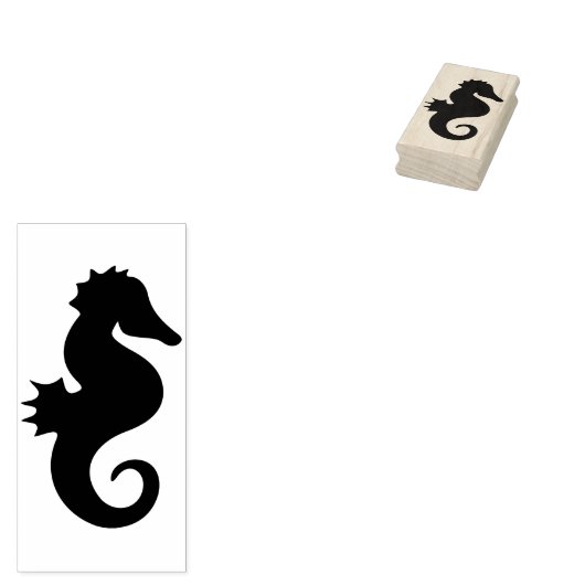 zeepaardzeemijl, kunstzegel rubberstempel (Gestempeld)