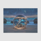 zeepaardzeester nautisch tissuepapier (Voorkant)