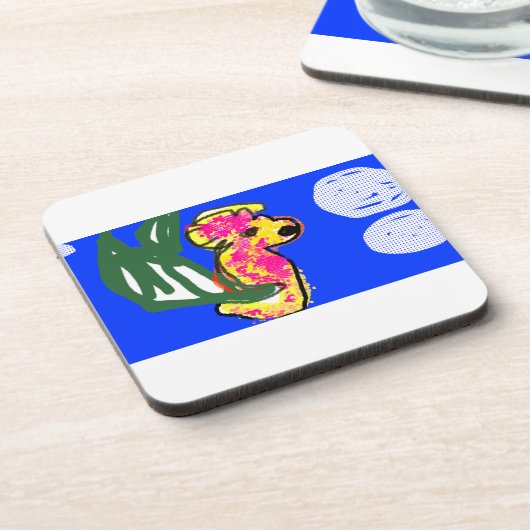 zeepaardzomer bier onderzetter (Linkerzijde)