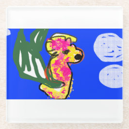 zeepaardzomer glazen onderzetter