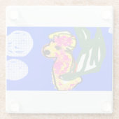 zeepaardzomer glazen onderzetter (Achterkant)