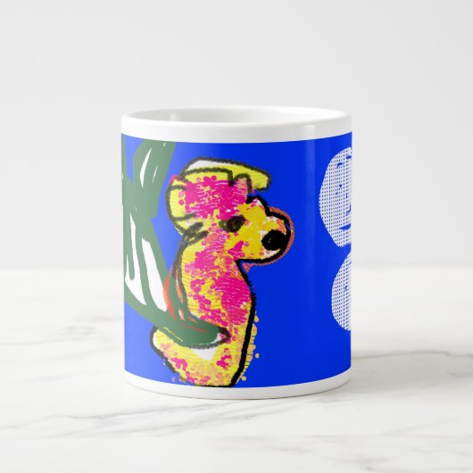 zeepaardzomer grote koffiekop (Voorkant)