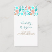 Zeepaarten in de zee visitekaartje (Voorkant)