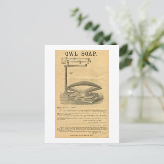  zeepadvertenties briefkaart (Staand voorkant)