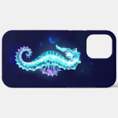 Zeepaerdje van kristal ijs op blauwe achtergrond Case-Mate iPhone case (Achterkant (horizontaal))