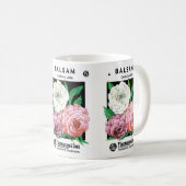  zeepakketlabel Art, Camellia Flowers Koffiemok (Voorkant rechts)