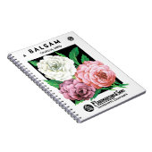zeepakketlabel Art, Camellia Flowers Notitieboek (Rechterzijde)