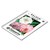 zeepakketlabel Art, Camellia Flowers Notitieboek (Linkerzijde)