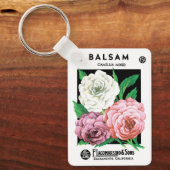  zeepakketlabel Art, Camellia Flowers Sleutelhanger (Voorkant)